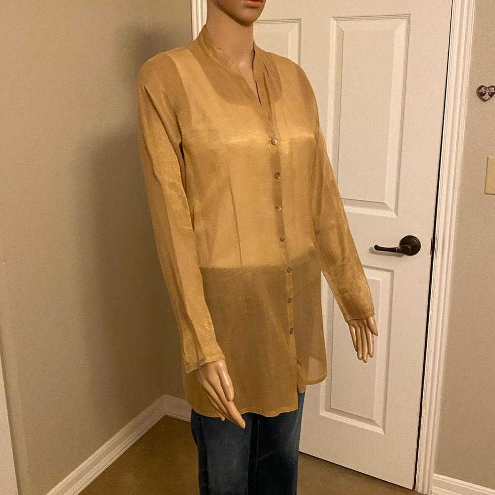 Eileen Fisher Metallic Top